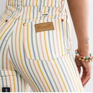 NWT Wrangler Women's Size 27X32 Pastel Rainbow 622 Wanderer Flare Denim Jeans